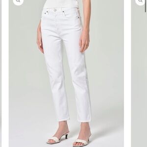 AGOLDE Riley high rise straight crop comfort stretch